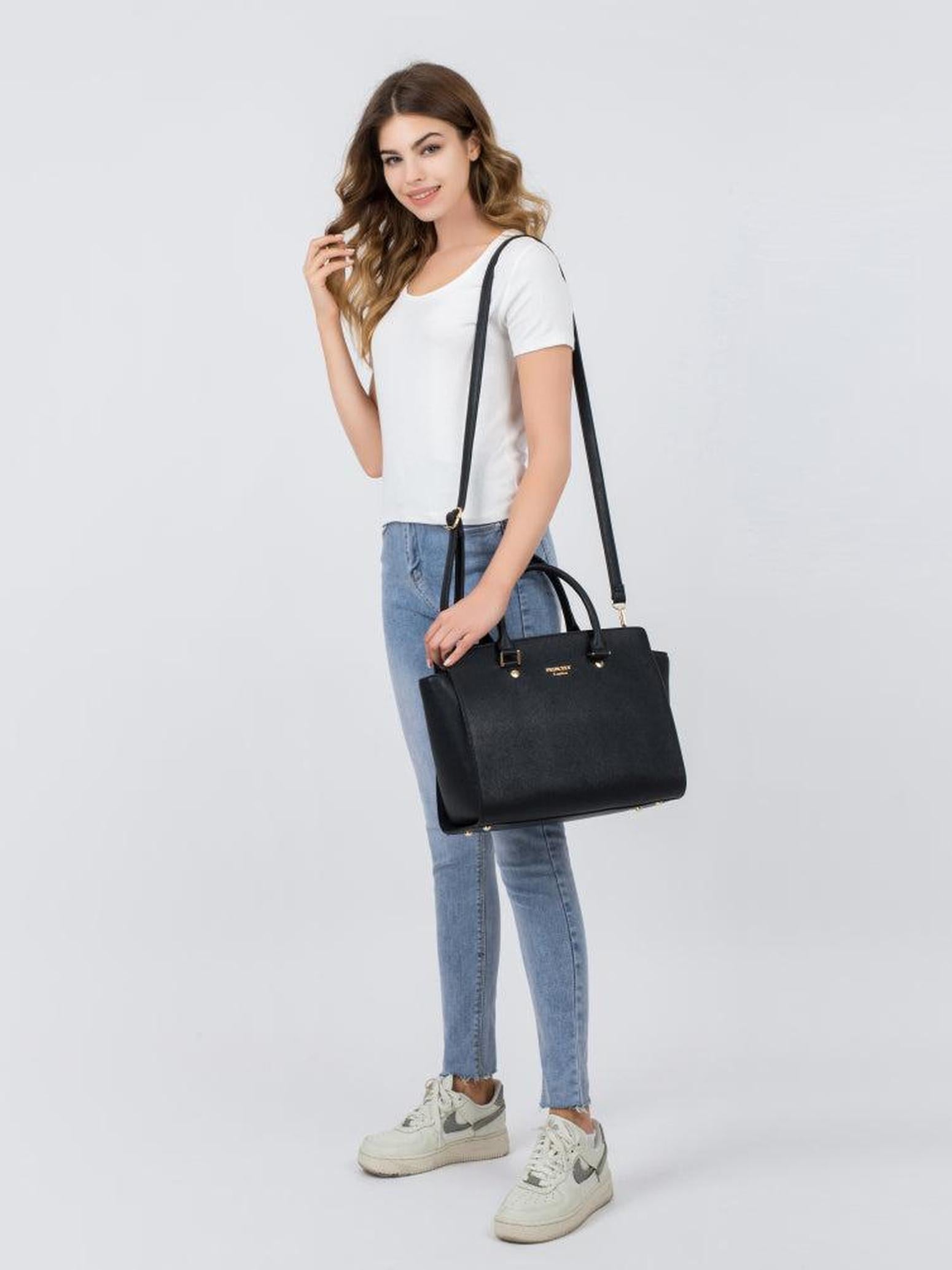 princely-london-katy-handtasche-schwarz-ger-umig-f-cher image 6