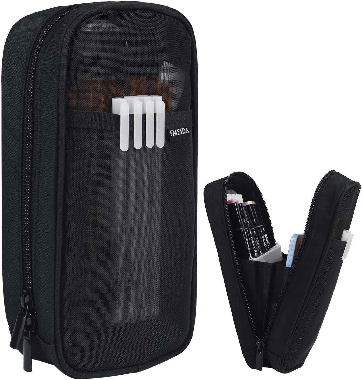 fmeida-pencil-case-federm-ppchen-schwarz-mesh-4-f-cher image 8