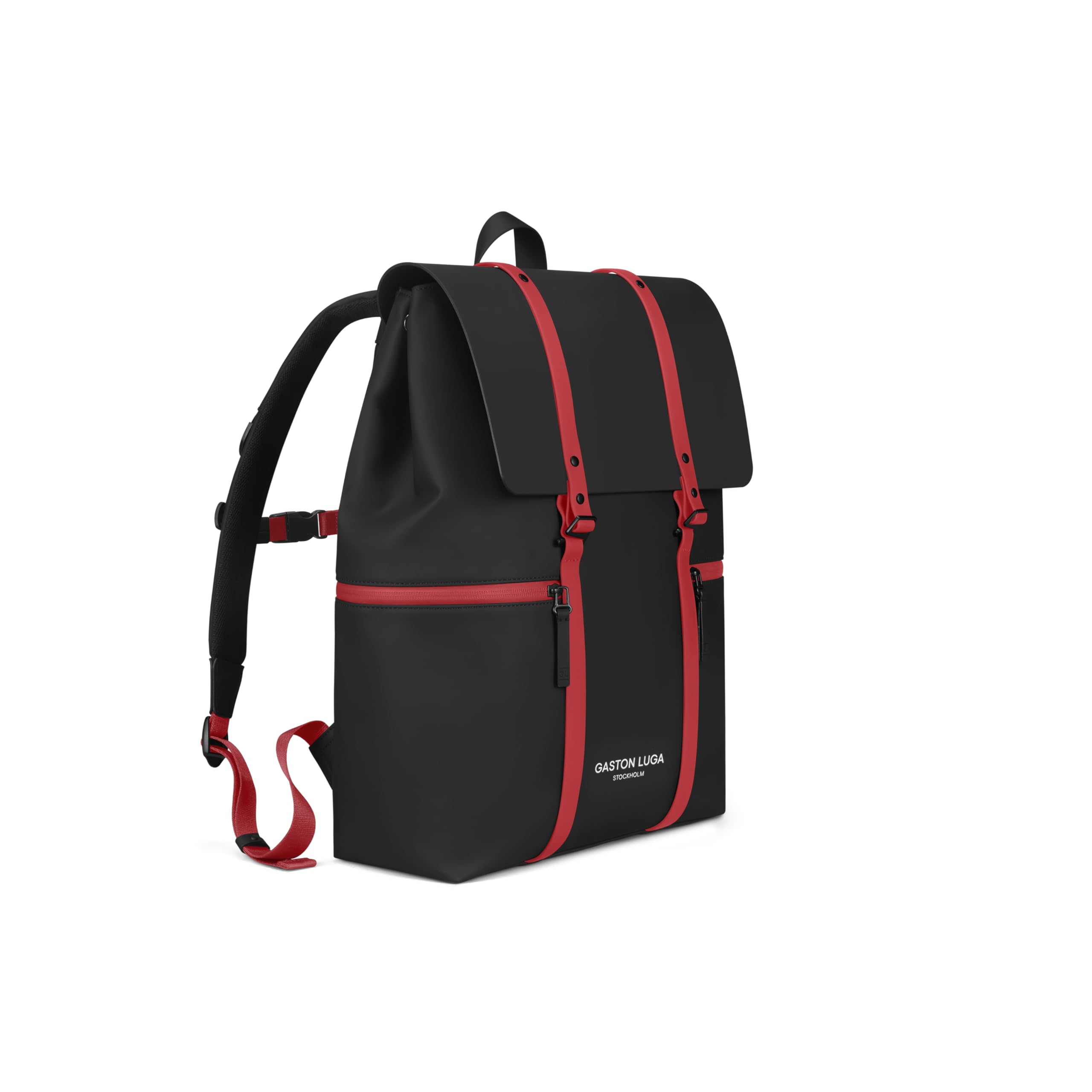 gaston-luga-spl-sh-2-0-rucksack-chicago-schwarz-rot-16-zoll image 2