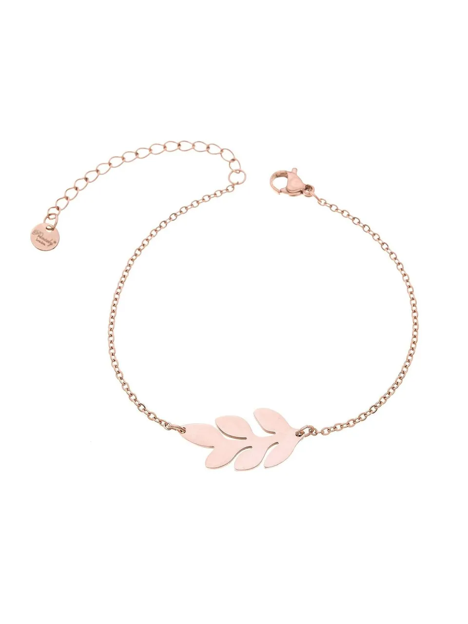 princely-london-leaf-armband-ros-gold-edelstahl-verstellbar image 1