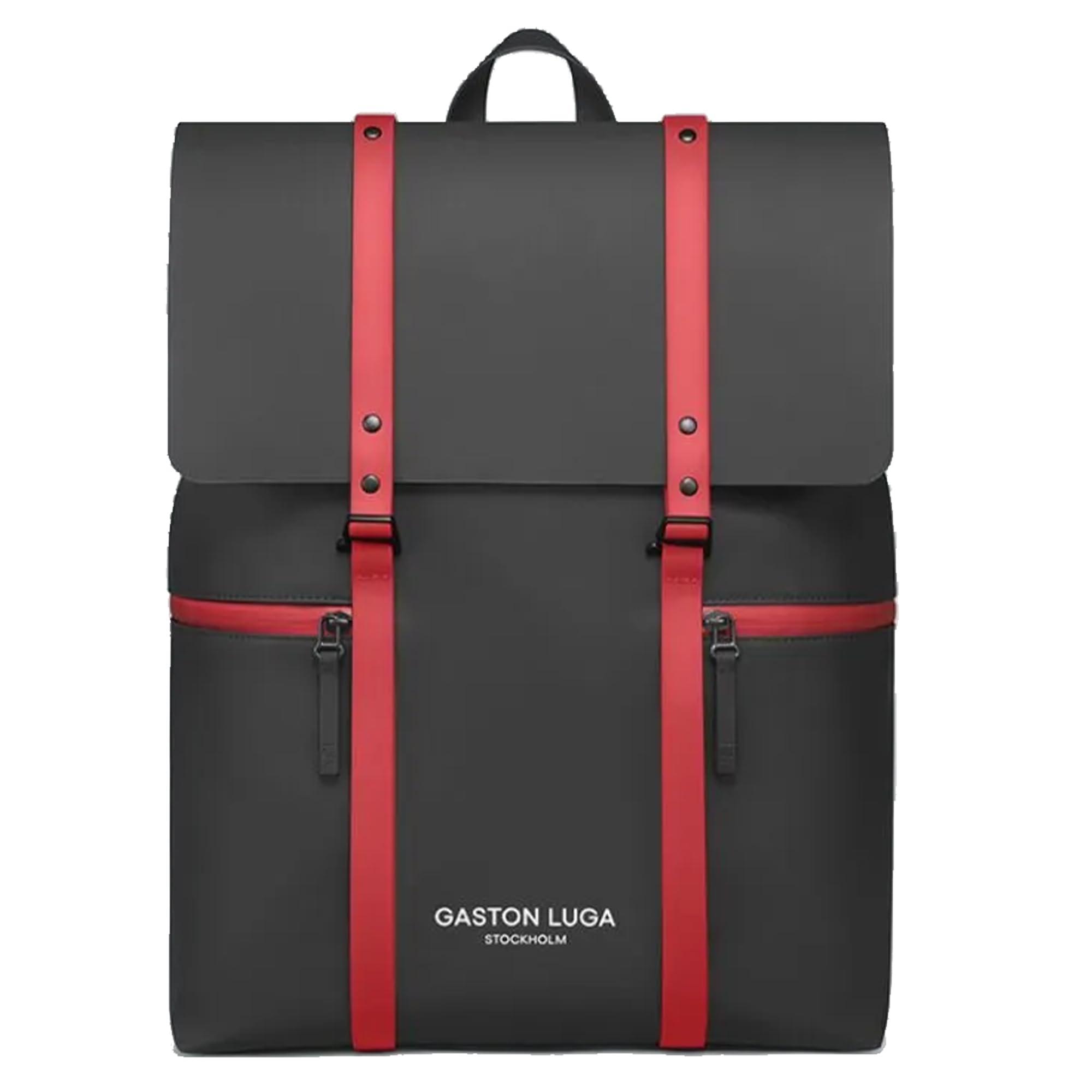 gaston-luga-spl-sh-2-0-rucksack-chicago-schwarz-rot-16-zoll image 1
