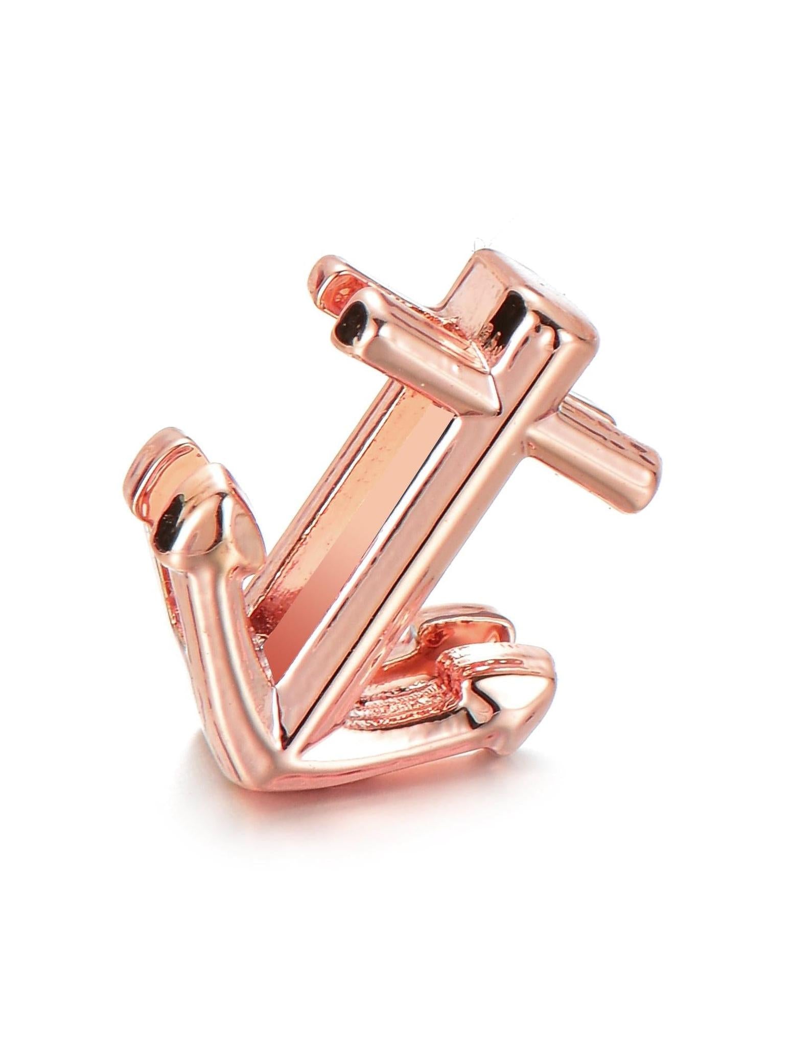 princely-london-anchor-charm-ros-gold-edelstahl-anh-nger image 2
