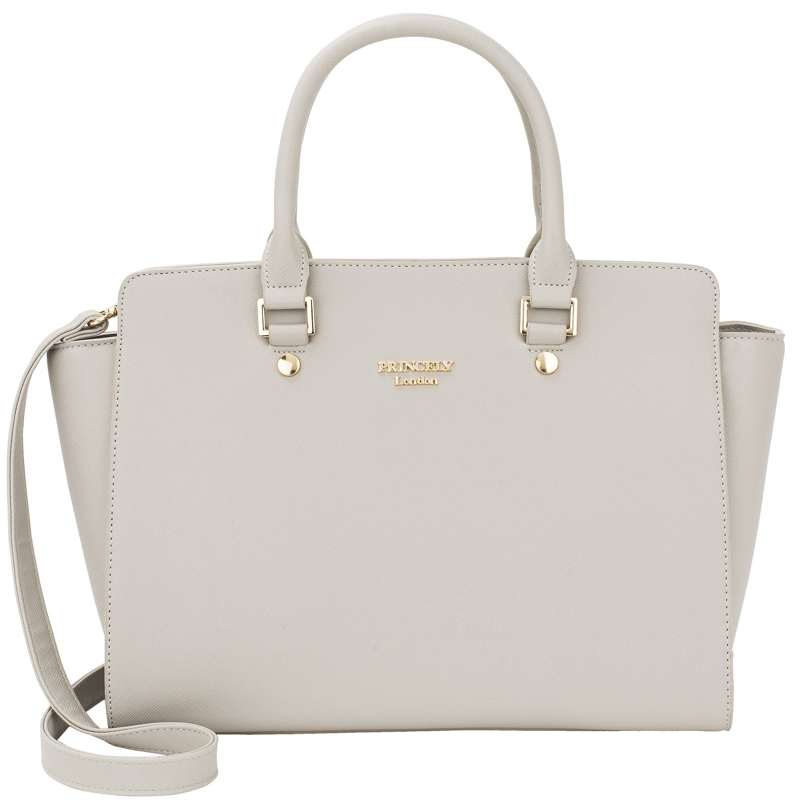 princely-london-katy-handtasche-kreidegrau-vegan-gro image 1