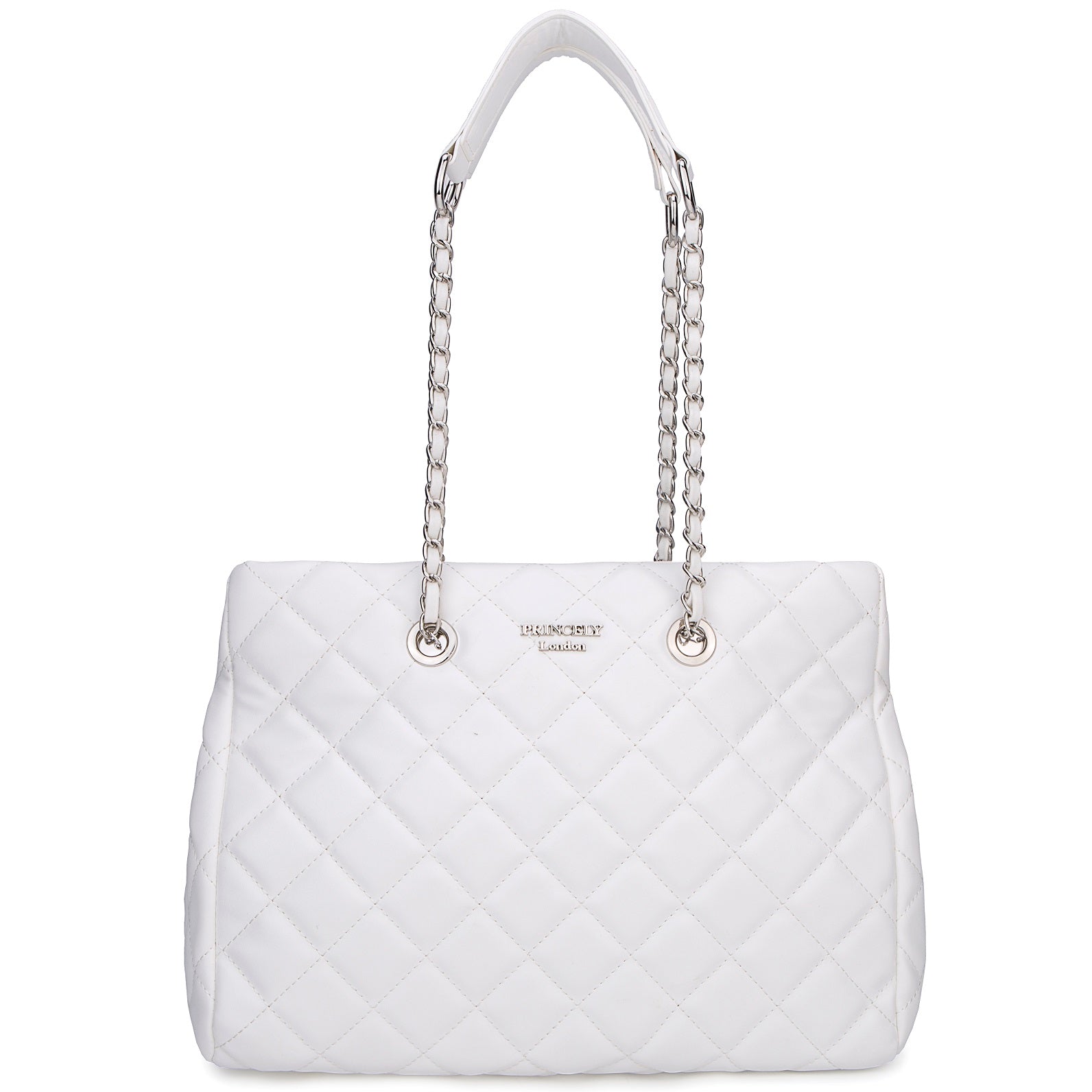 princely-london-emily-schultertasche-offwhite-kette-35cm image 1