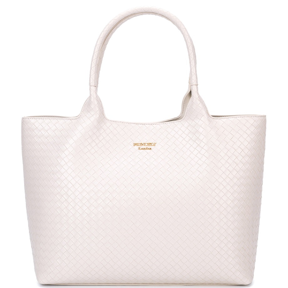 princely-london-bonny-shopper-offwhite-flechtoptik-pu image 2