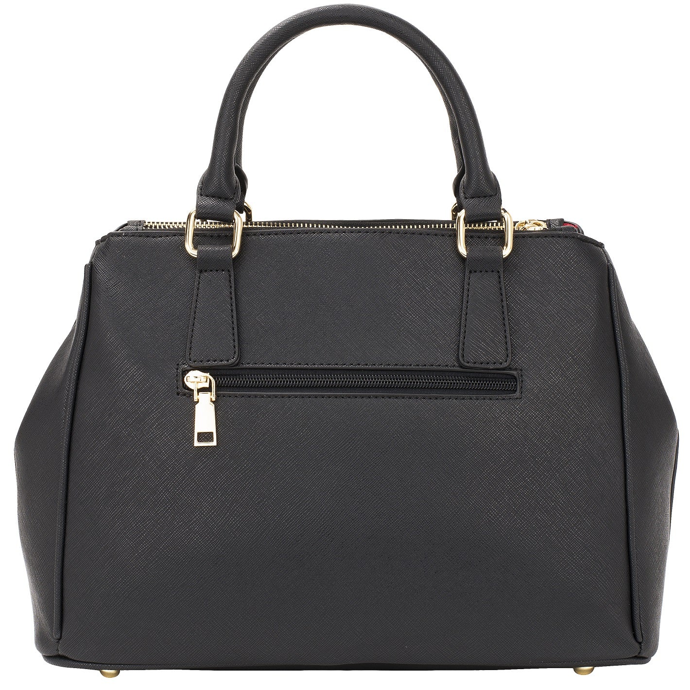 princely-london-viktoria-handtasche-schwarz-mit-f-chern image 2