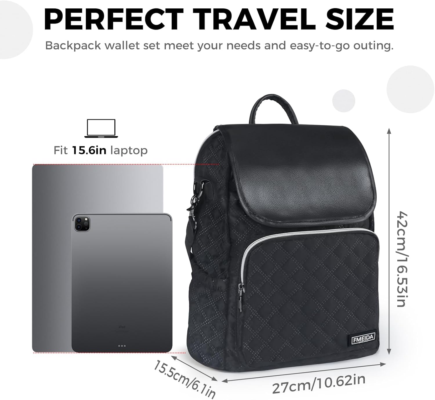 fmeida-backpack-rucksack-schwarz-15-6-damen-wasserdicht-laptop image 2