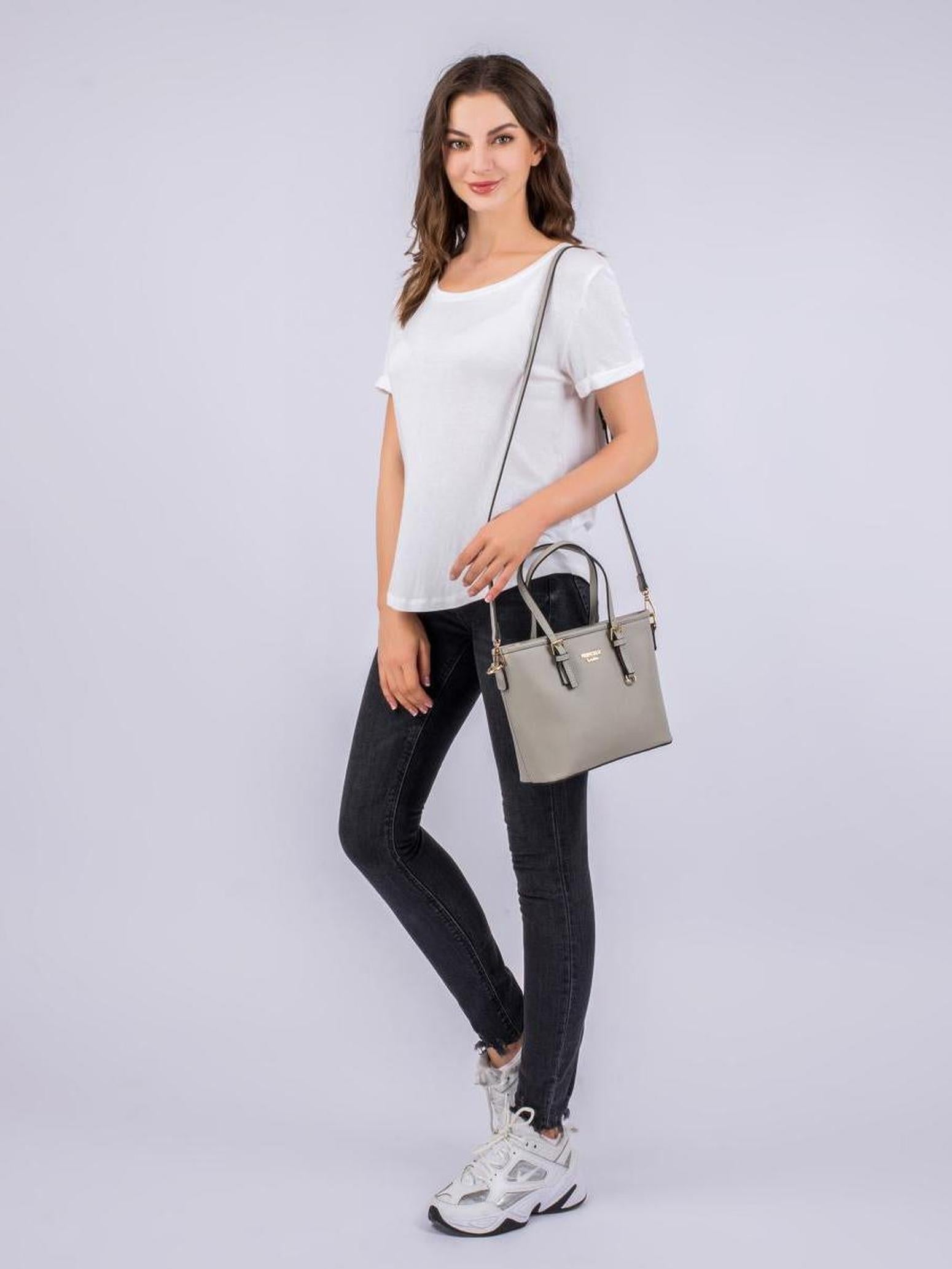 princely-london-beverly-small-shopper-kreidegrau-mit-gurt image 7