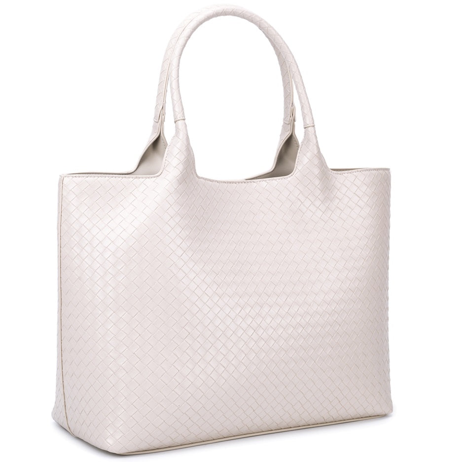 princely-london-bonny-shopper-offwhite-flechtoptik-pu image 3