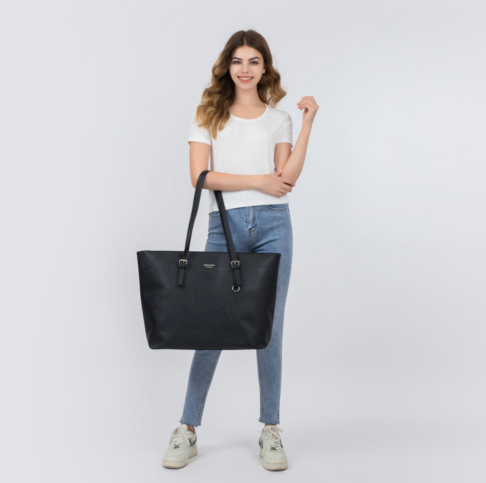 princely-london-beverly-shopper-xxl-schwarz-laptop-kunstleder image 6