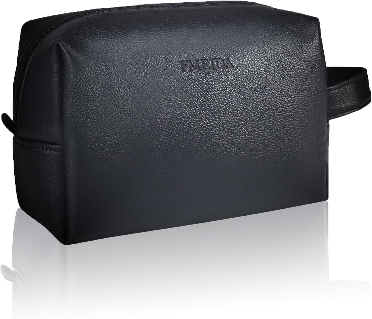 fmeida-makeup-bag-kosmetiktasche-schwarz-leder-gro image 1
