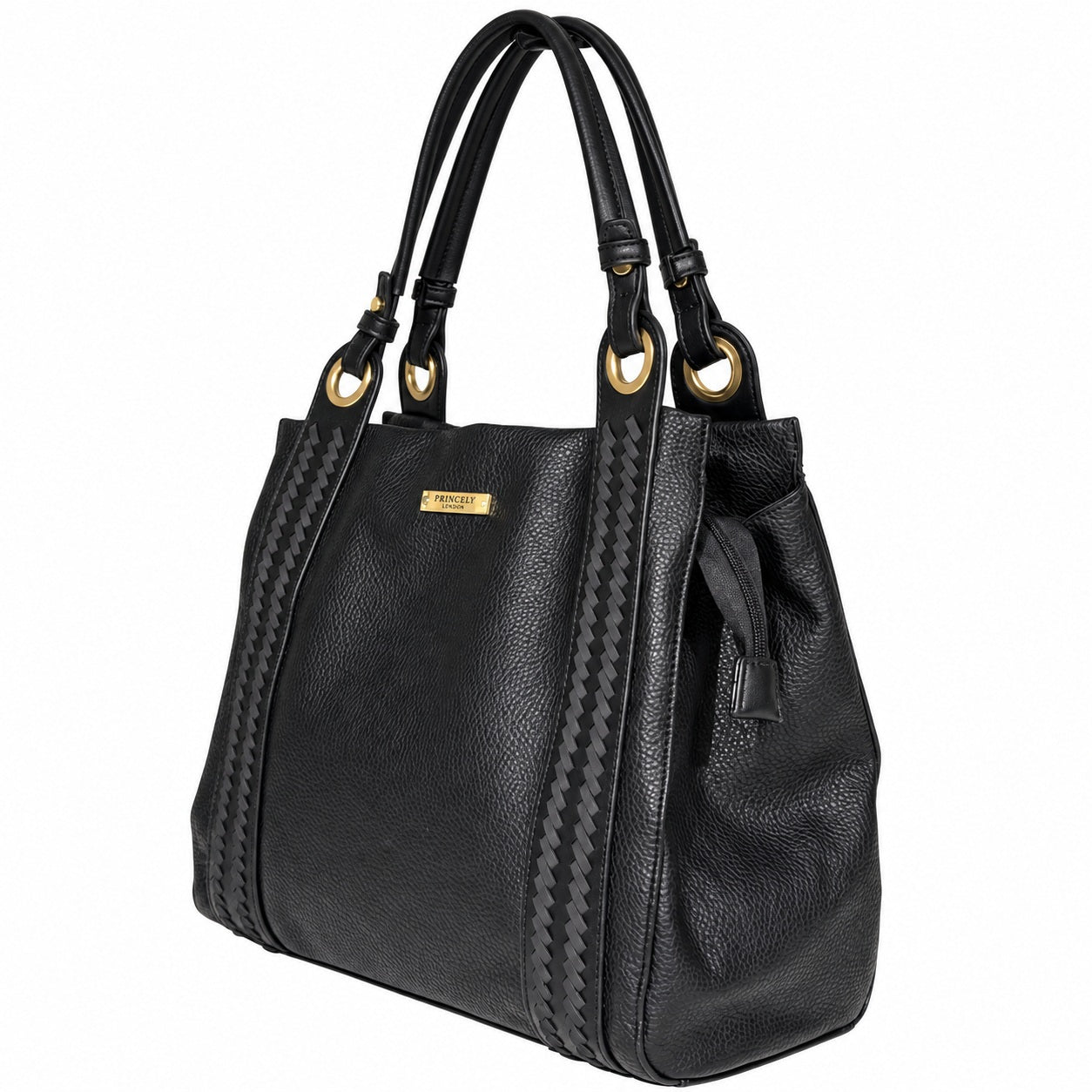 princely-london-lilly-beuteltasche-damen-schwarz-mittelgro image 2