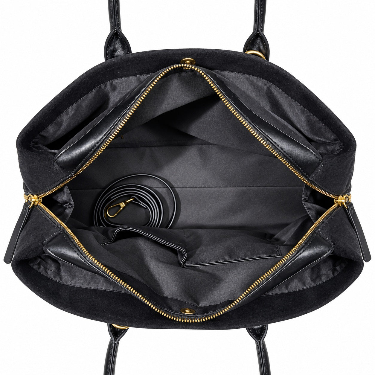 princely-london-grace-handtasche-schwarz-nubuk-3-f-cher image 5