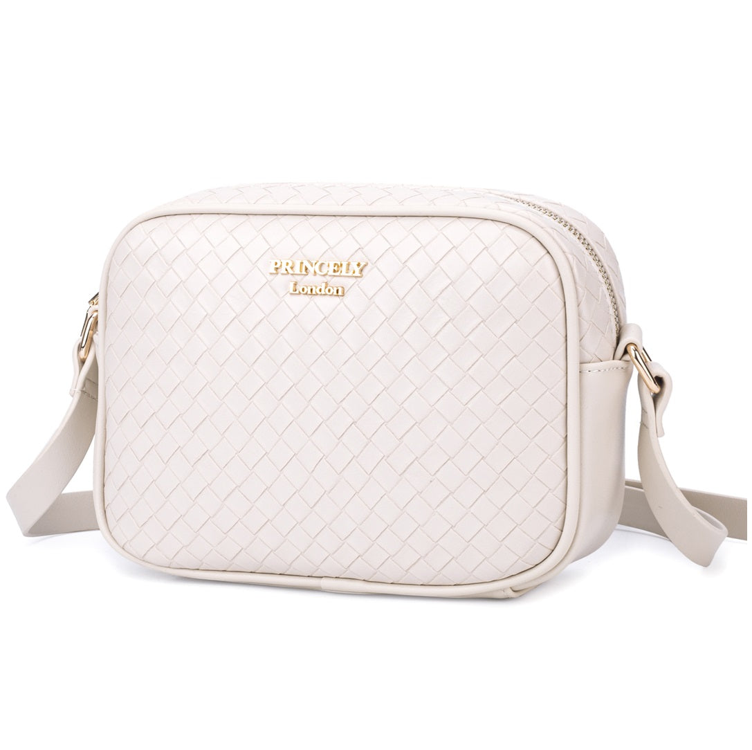 princely-london-maya-schultertasche-offwhite-flechtoptik image 2