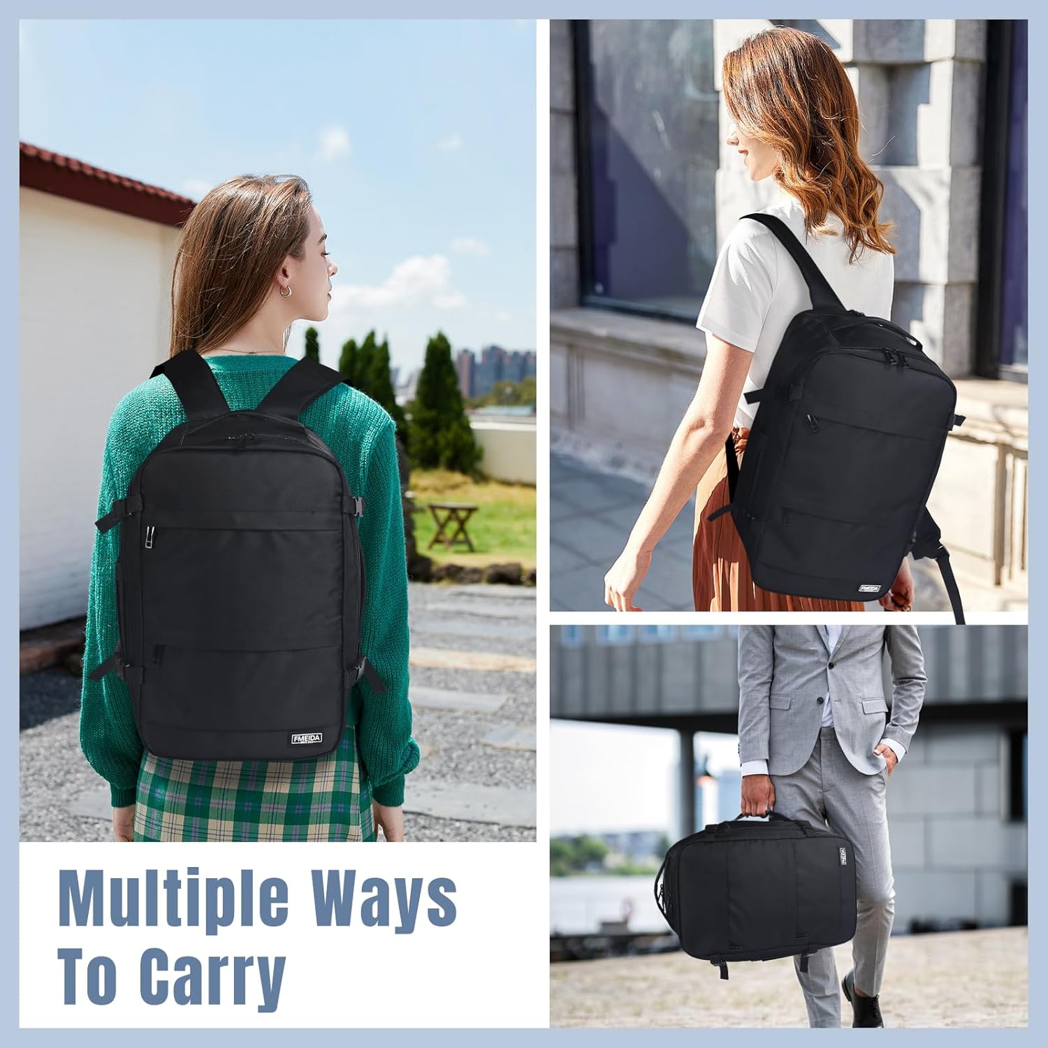 fmeida-backpack-rucksack-20l-schwarz-ryanair-handgep-ck-laptop image 7