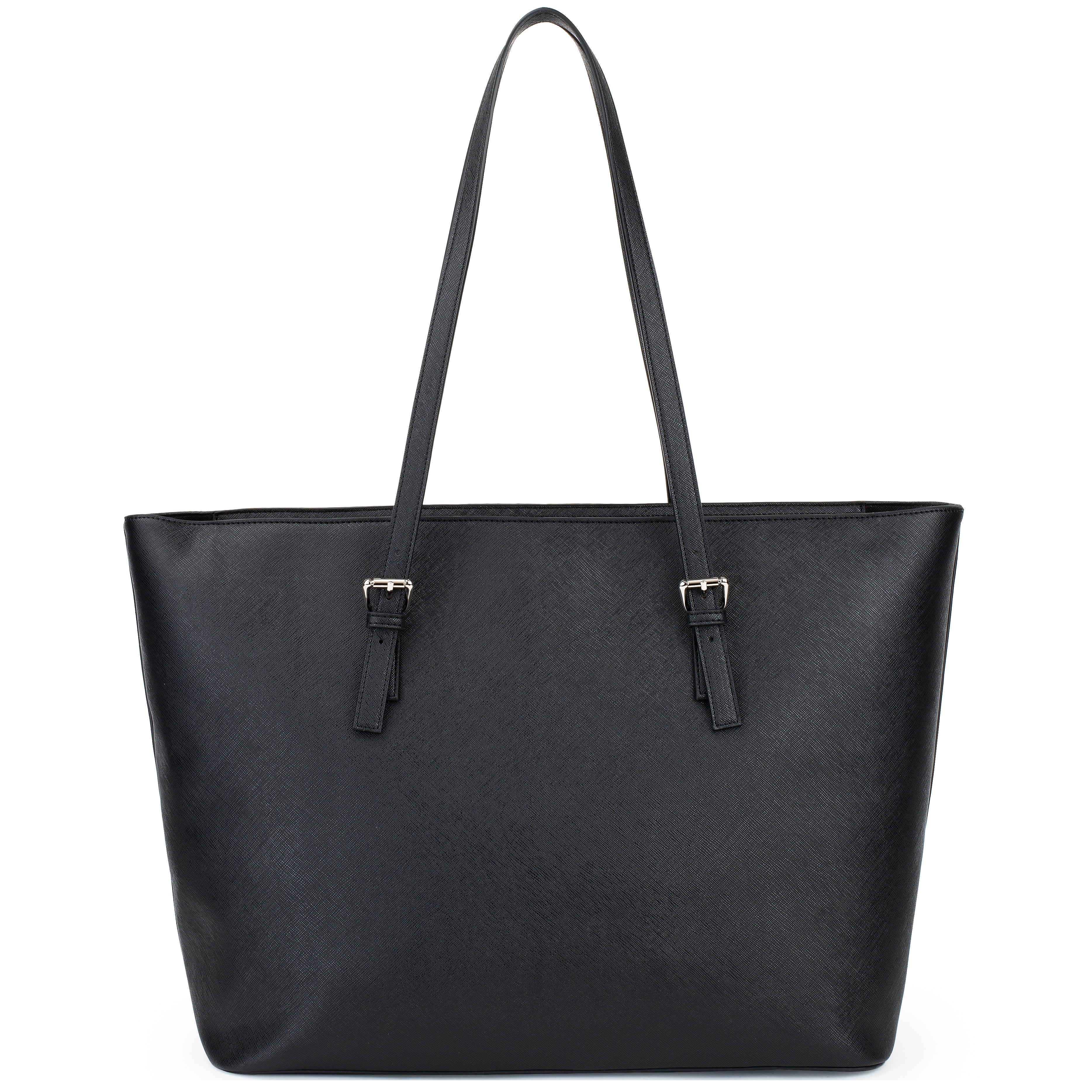 princely-london-beverly-shopper-xxl-schwarz-laptop-kunstleder image 2