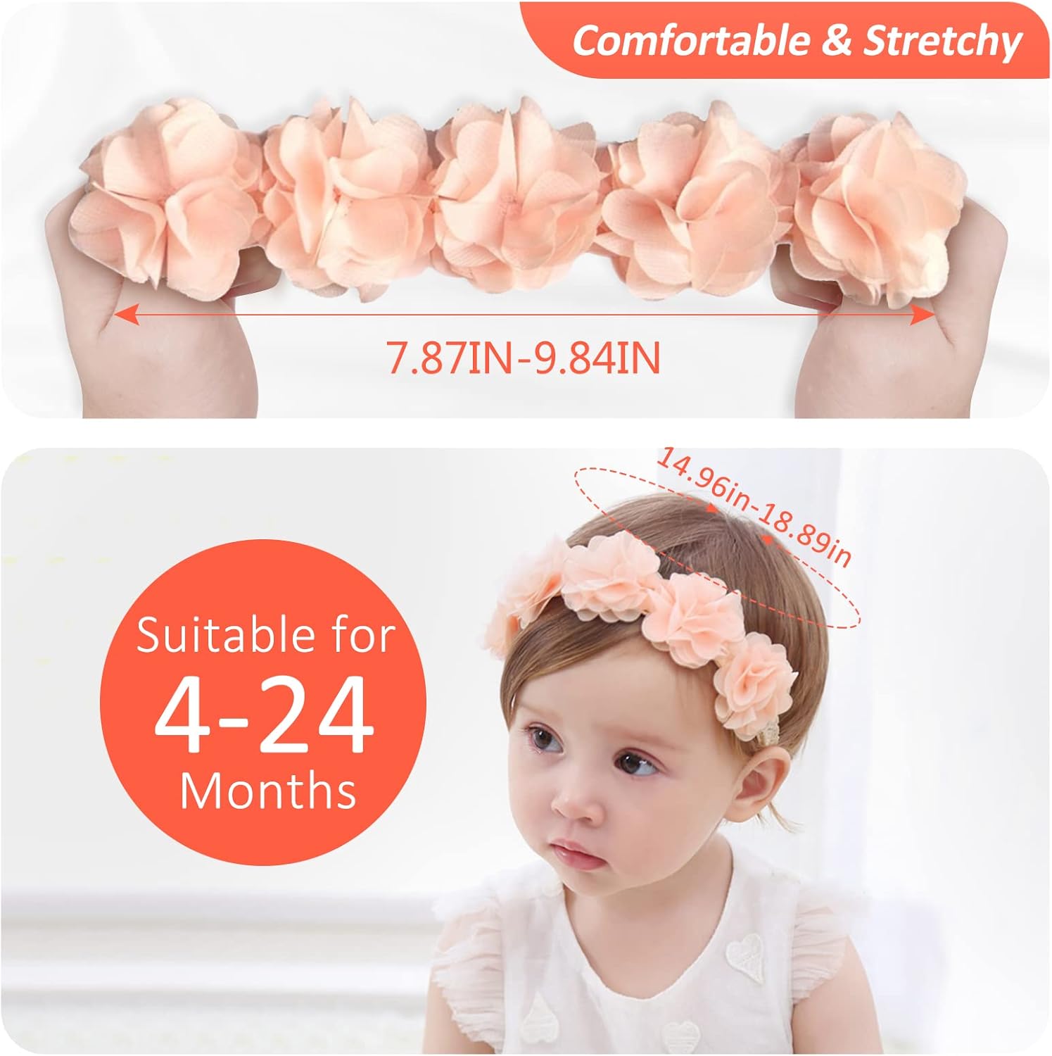 fmeida-headband-baby-stirnband-blumenkrone-0-4-jahre image 2
