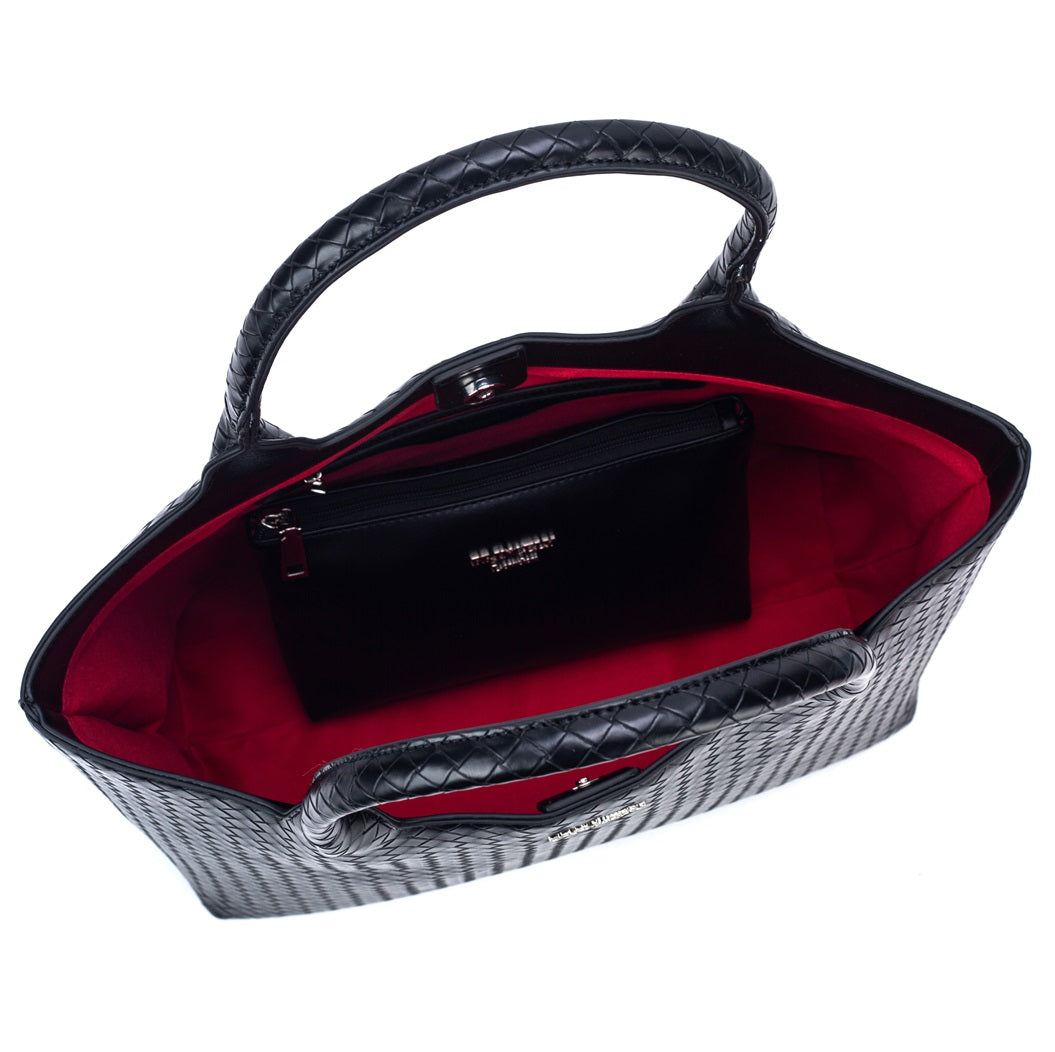 princely-london-bonny-shopper-schwarz-flechtoptik-37cm image 4