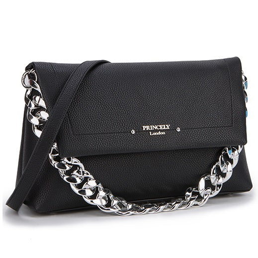 princely-london-peggy-schultertasche-schwarz-clutch image 3