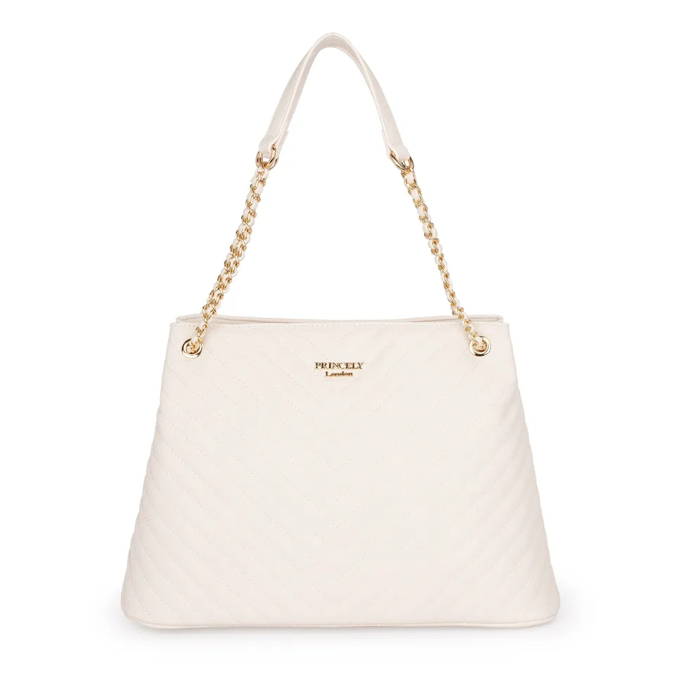 princely-london-nina-handtasche-offwhite-business-kunstleder image 1