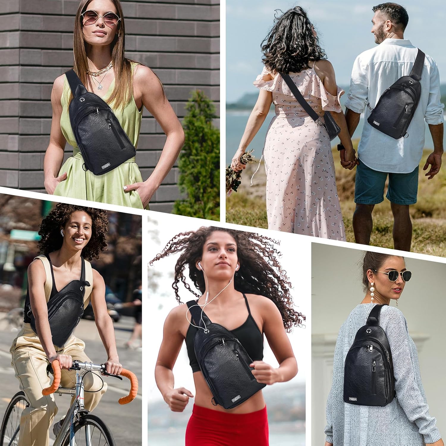 fmeida-sling-bag-umh-ngetasche-schwarz-kunstleder-crossbody image 2