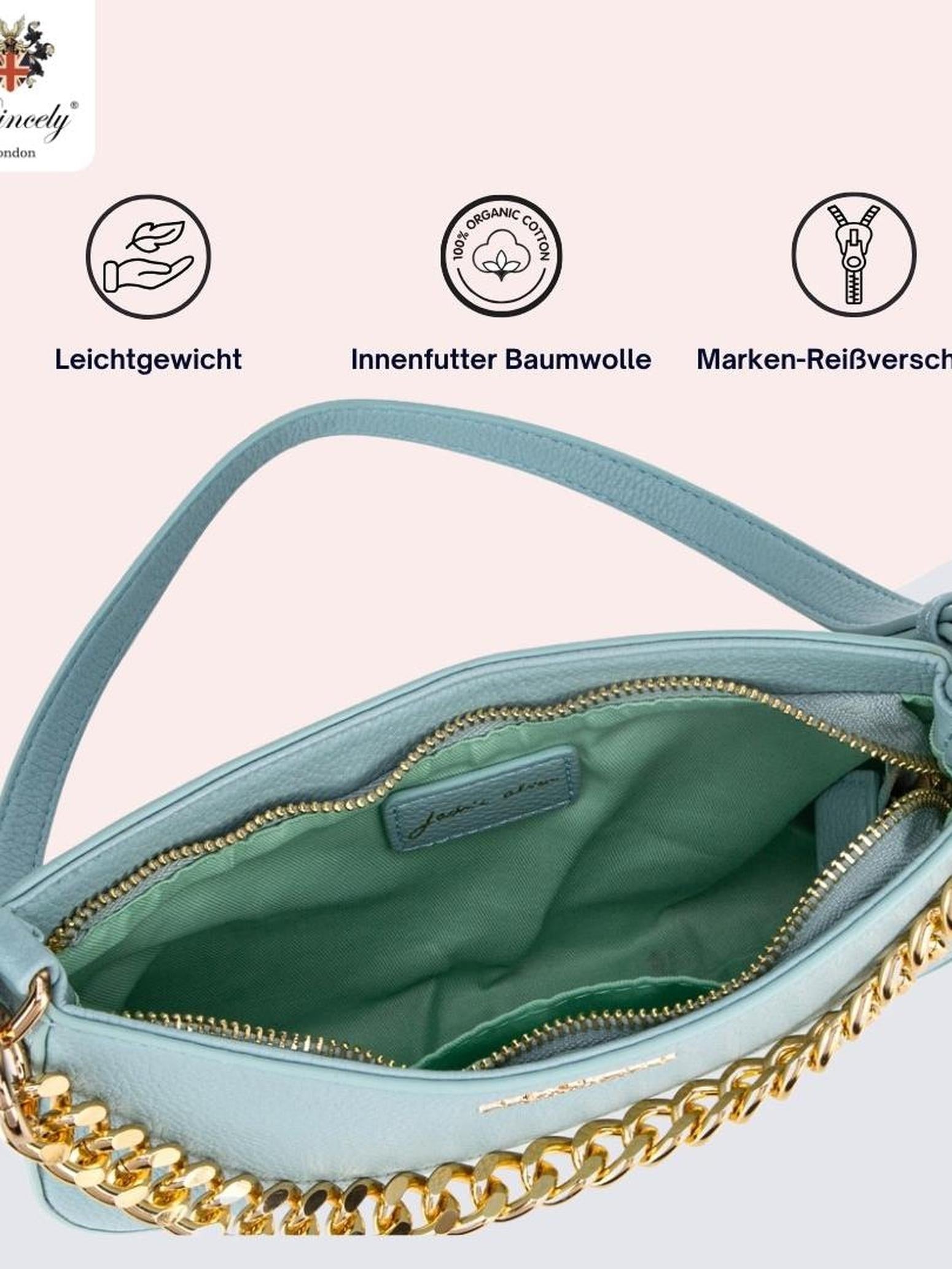 princely-london-jackie-alice-schultertasche-aqua-kunstleder image 5