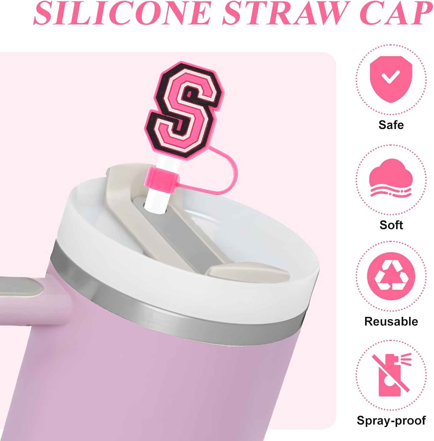 fmeida-straw-cover-cap-strohhalmkappe-buchstabe-b-4er-silikon image 3