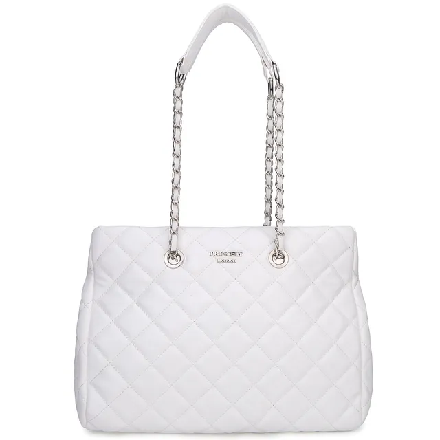 princely-london-emily-schultertasche-offwhite-kette-35cm image 1