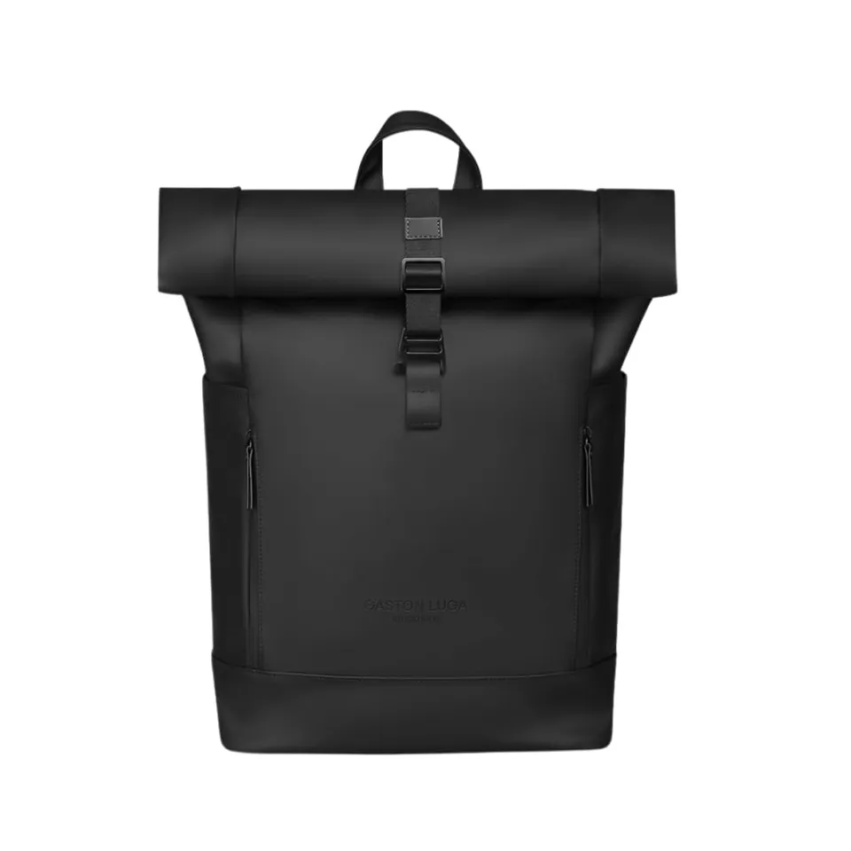 gaston-luga-rullen-13-zoll-rucksack-rolltop-wasserdicht-schwarz image 1