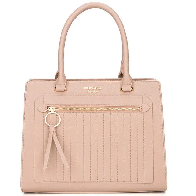 princely-london-antonia-handtasche-cappuccino-strukturiert image 1