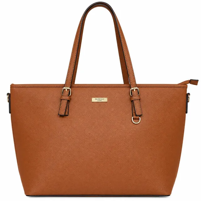 princely-london-beverly-large-shopper-erdbraun-mit-laptopfach image 1