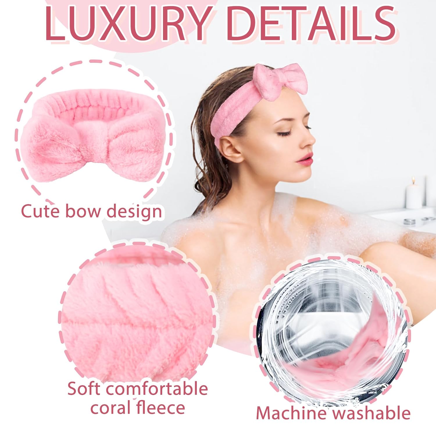 fmeida-headband-spa-stirnband-schwarz-set-mit-schleife image 4