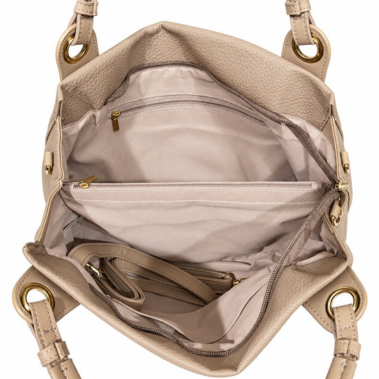 princely-london-lilly-hobo-cappuccino-weiche-bucket-bag image 5
