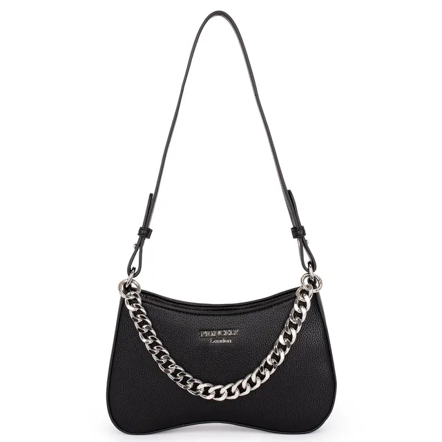 princely-london-nelly-schultertasche-schwarz-mit-kette image 1