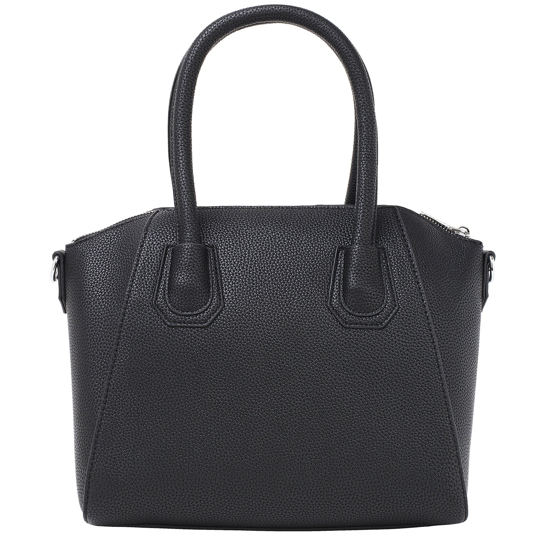 princely-london-stella-handtasche-schwarz-weiches-kunstleder image 2