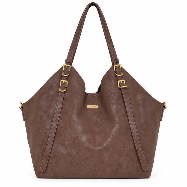 princely-london-marina-hobo-coffee-schultertasche-vegan image 1