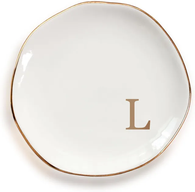 fmeida-schmuckschale-keramik-initial-l-ros-gold-11-cm image 1