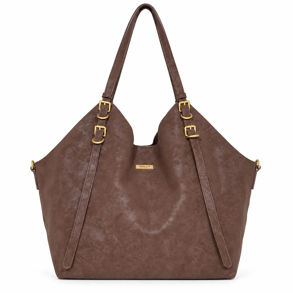 princely-london-marina-beuteltasche-coffee-2-in-1-nubuk image 1